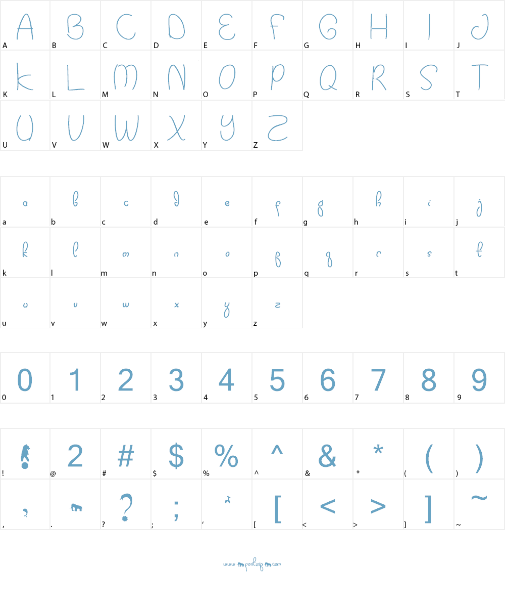 Kidtoy! Font Character