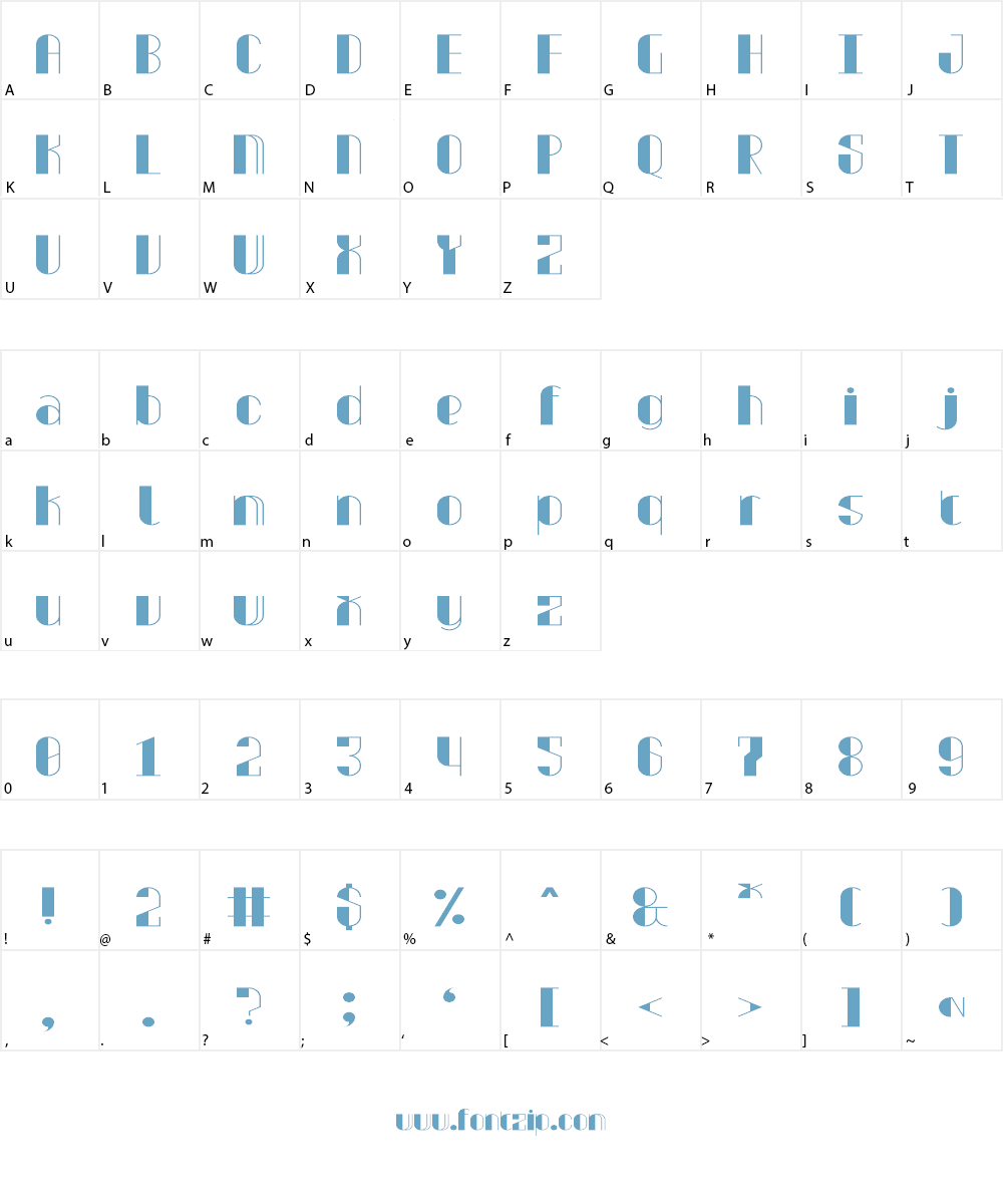 Laconica Font Character