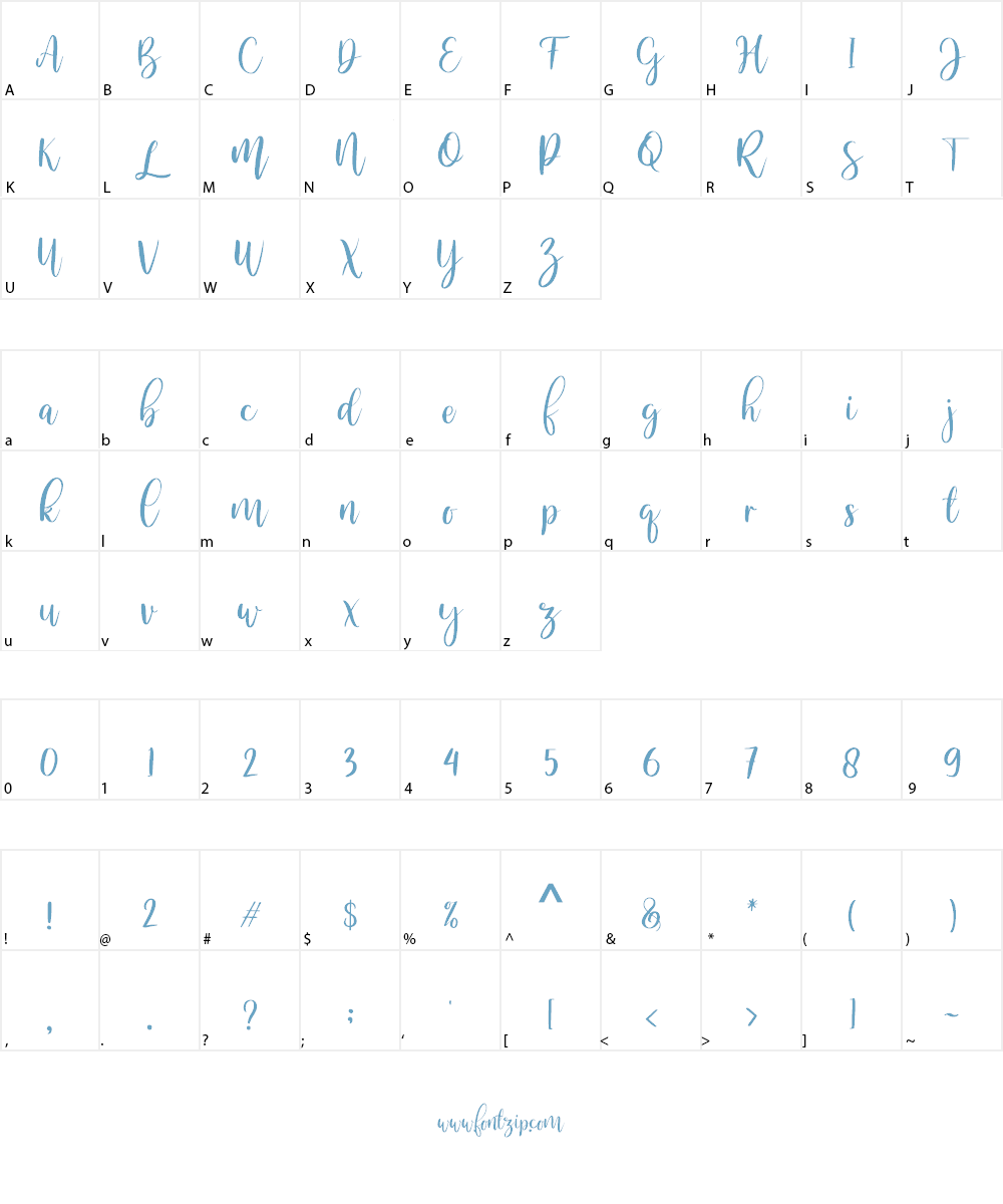 Melloner Font Character