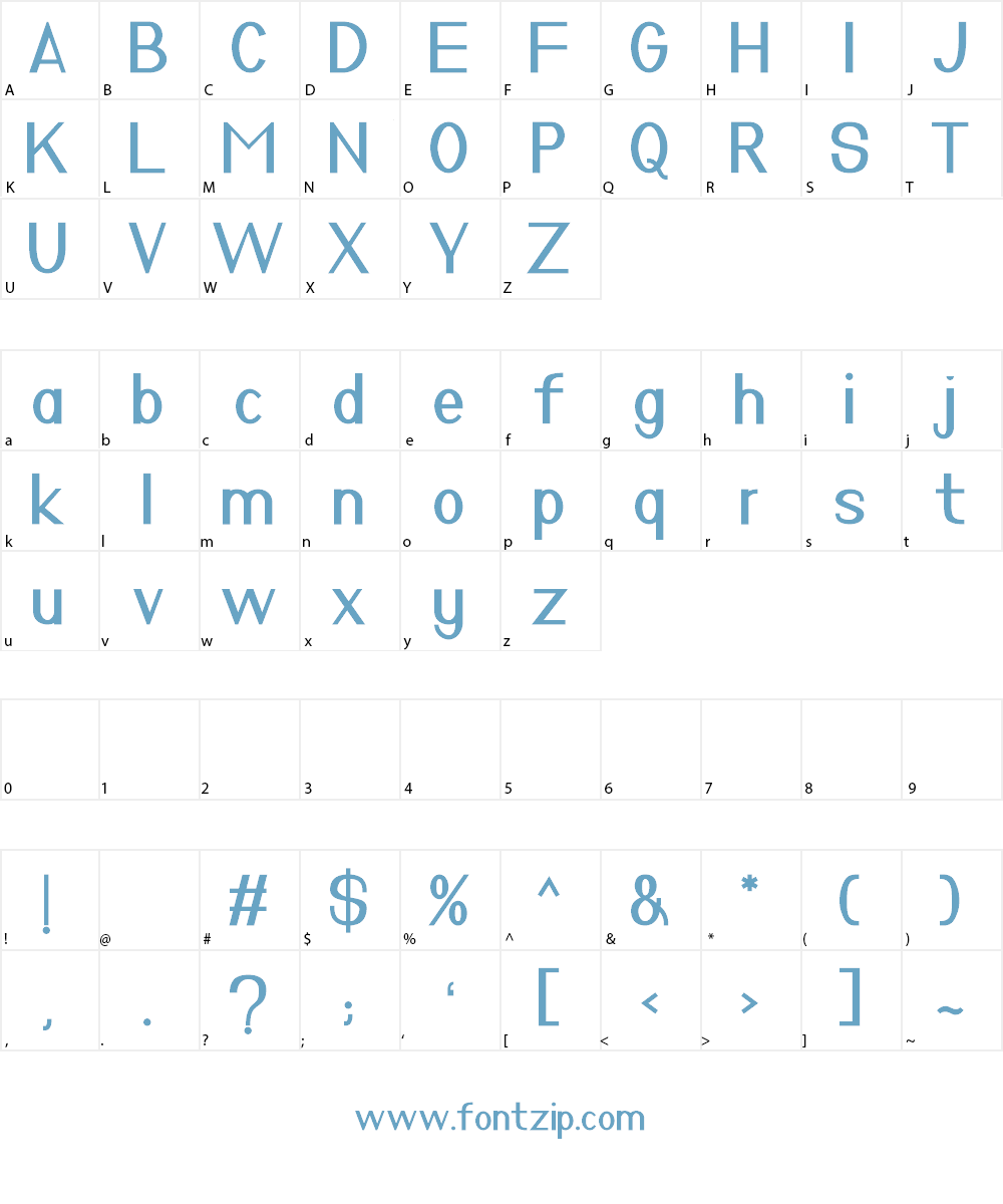 Nuevo Font Character