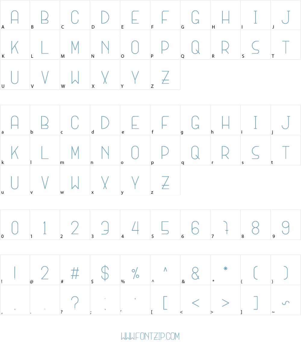 SANSI Font Character