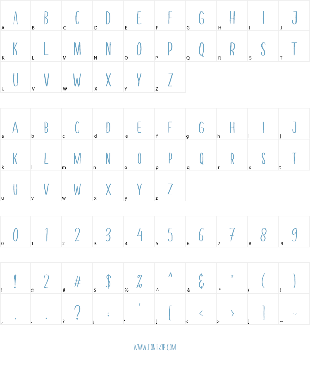 Melloner Fun Font Character