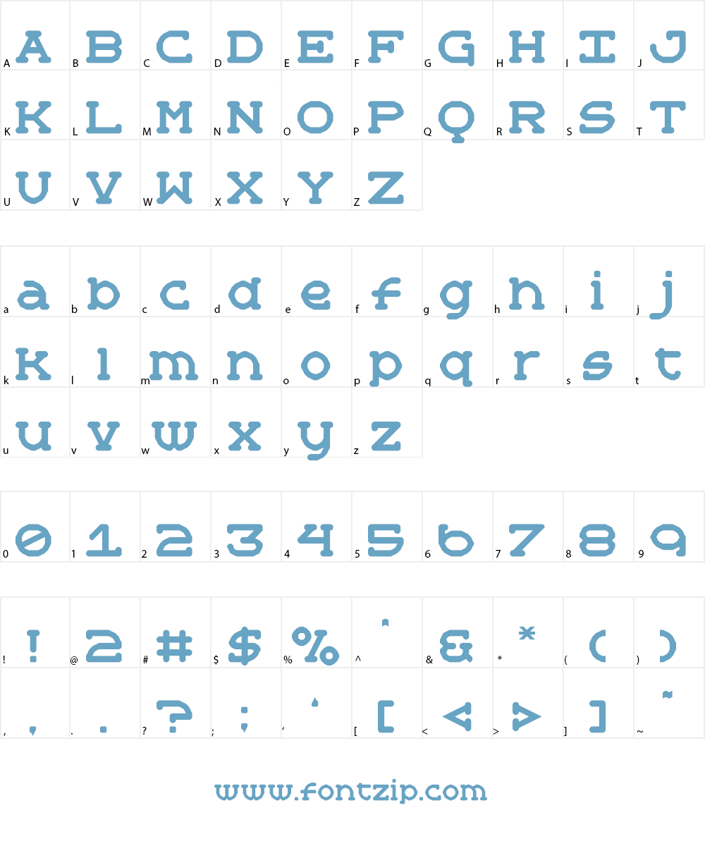 General Failure Font Character