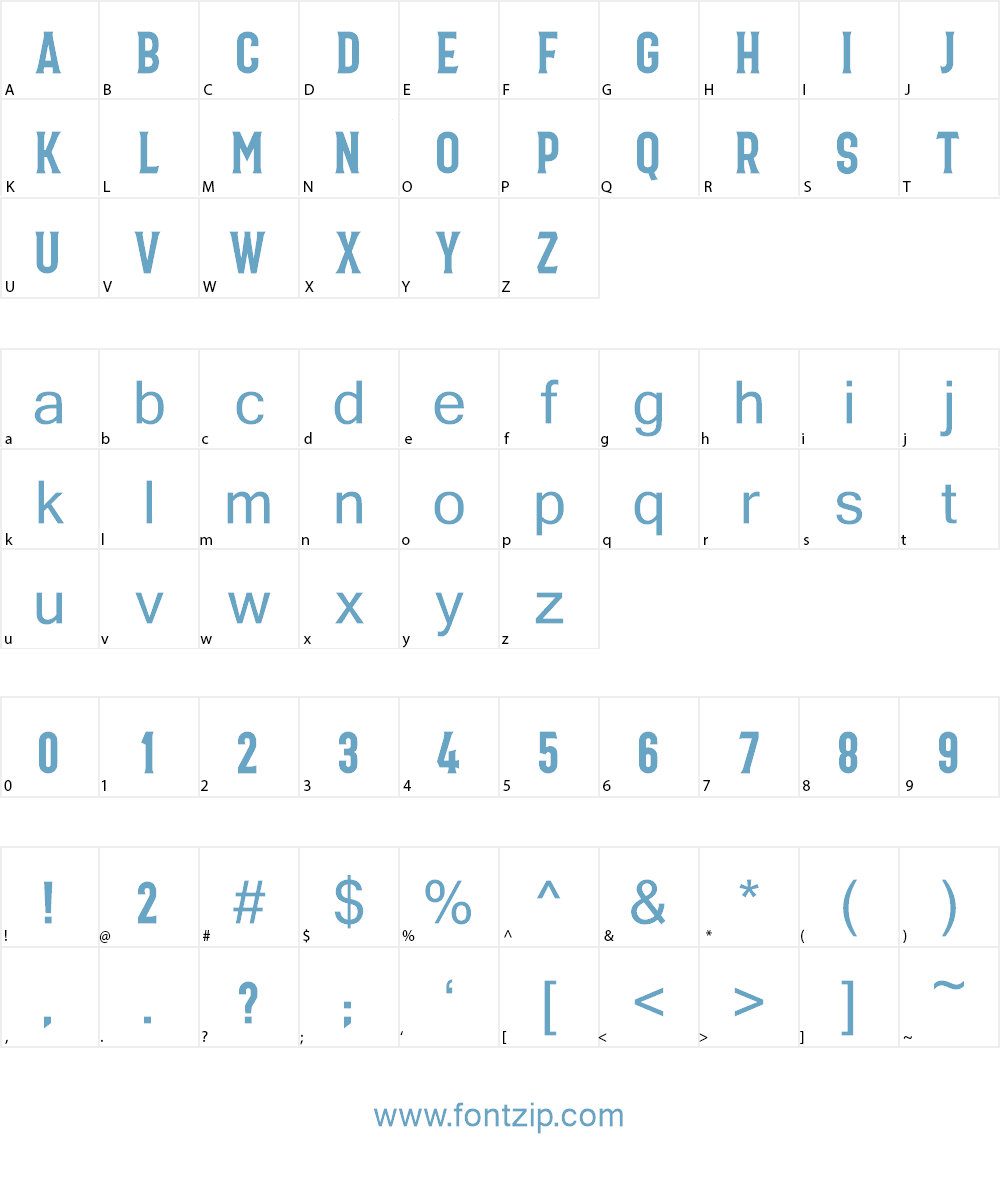 Bonard Font Character