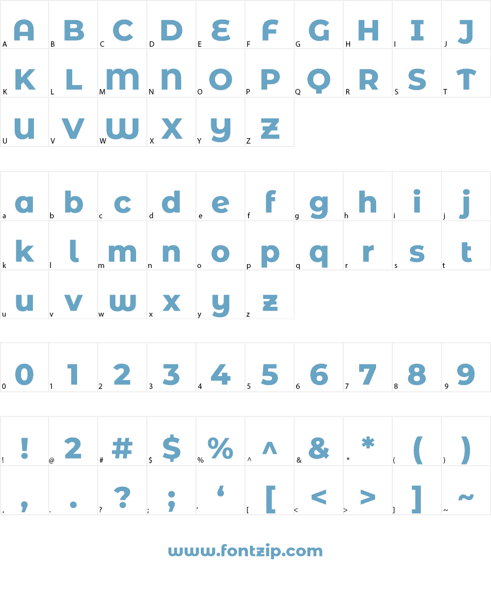 Montserrat Alternates ExtraBold Font Character
