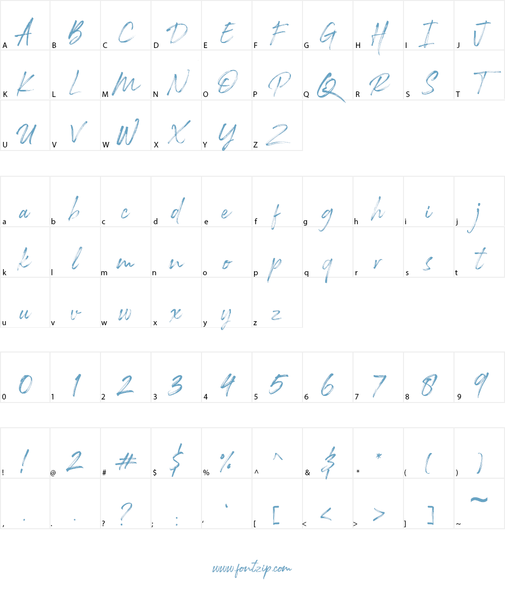 Rockness Font Character