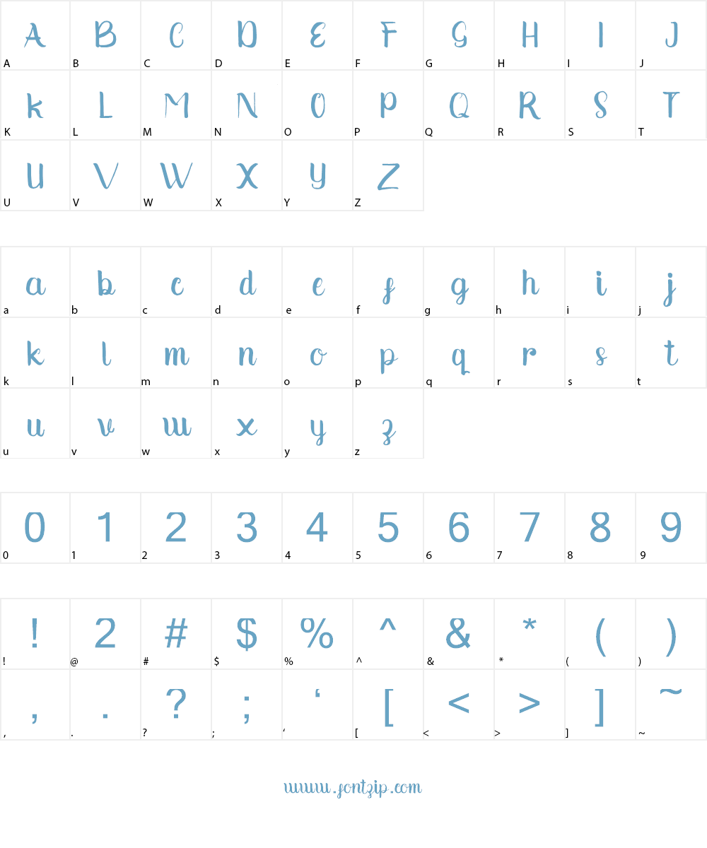 Syantic Font Character