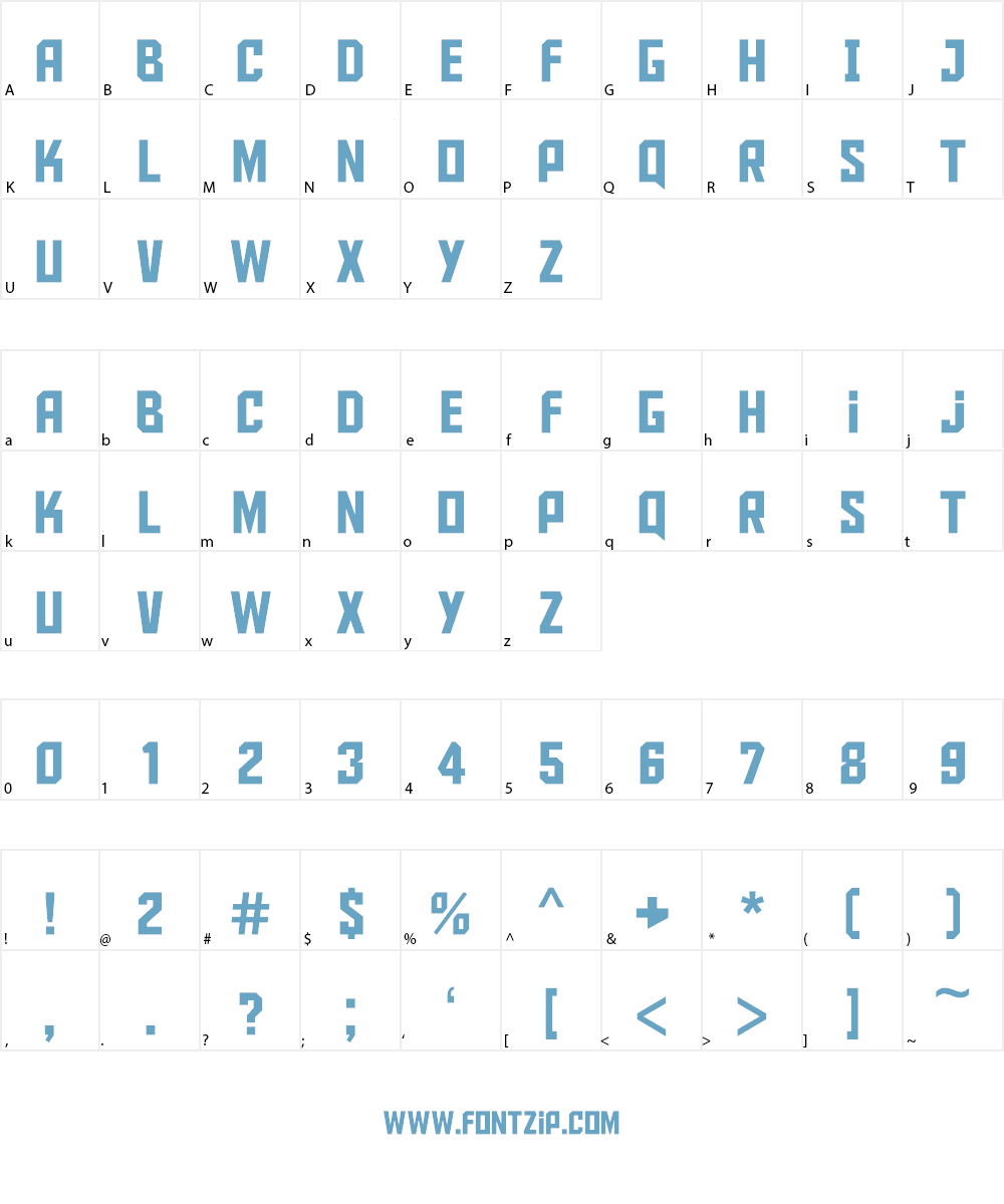 Aldo the Apache Font Character