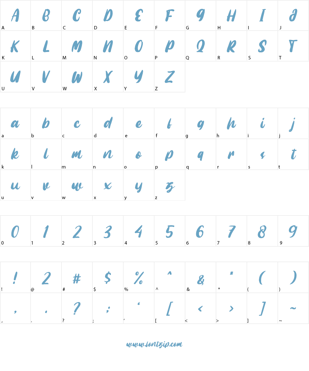 Millo Font Character