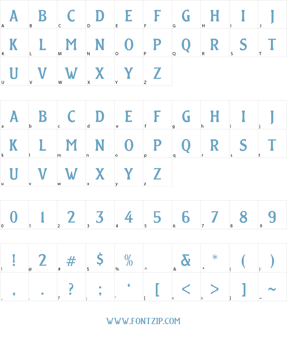 Edsbacka Flare Serif Font Character