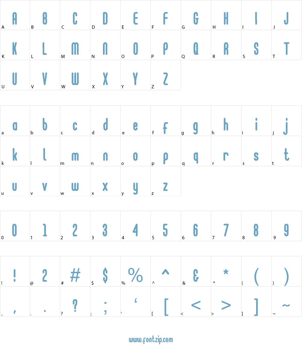 Go Cloud Font Character