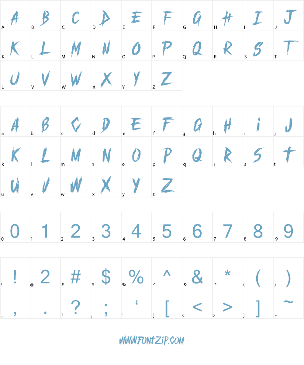 MAYHEND  demo Font Character