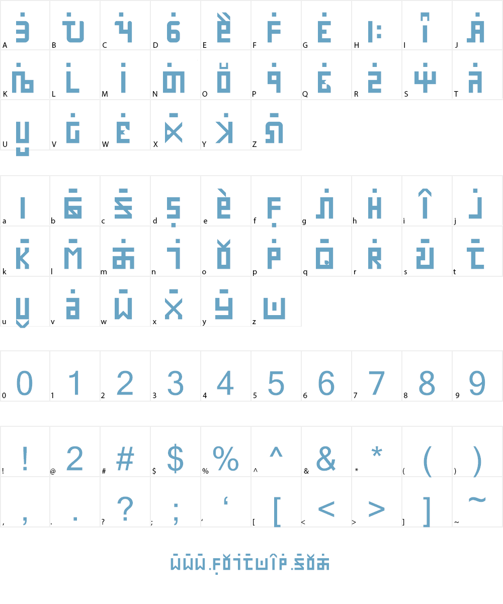Persian Hindi Font Character