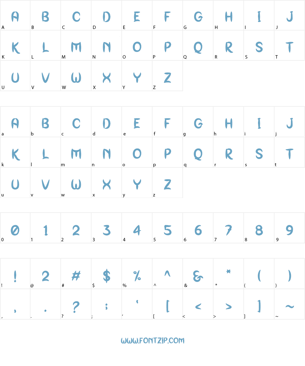 Babball Display Personal Use Font Character