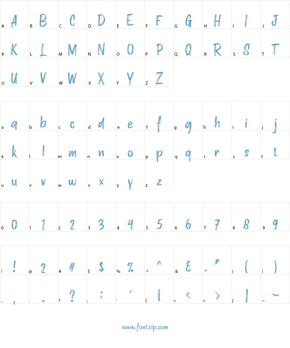 ZAMRACK Font Character