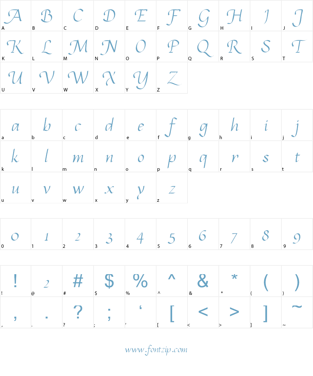 Calligram Personal Font Character