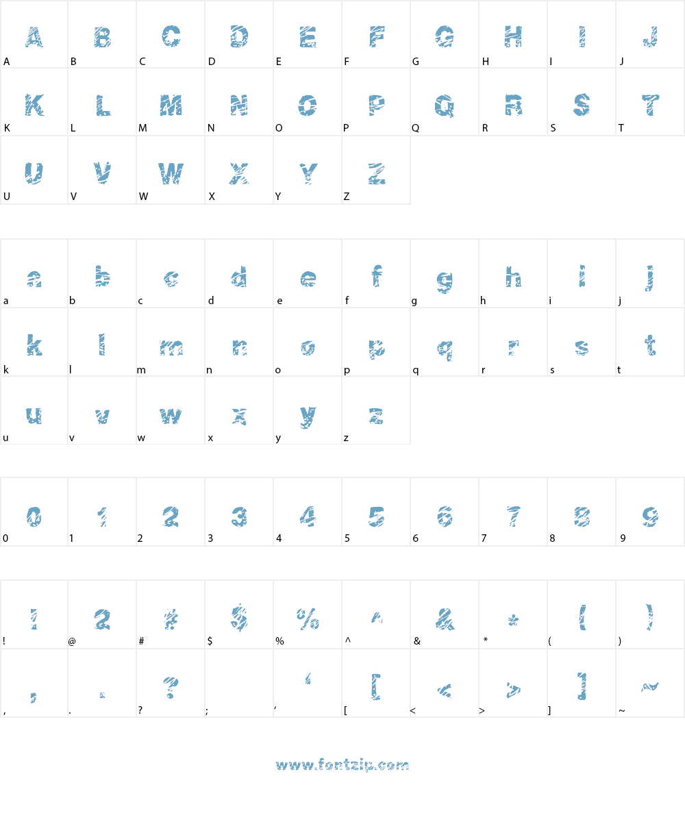 Peroxide Font Character