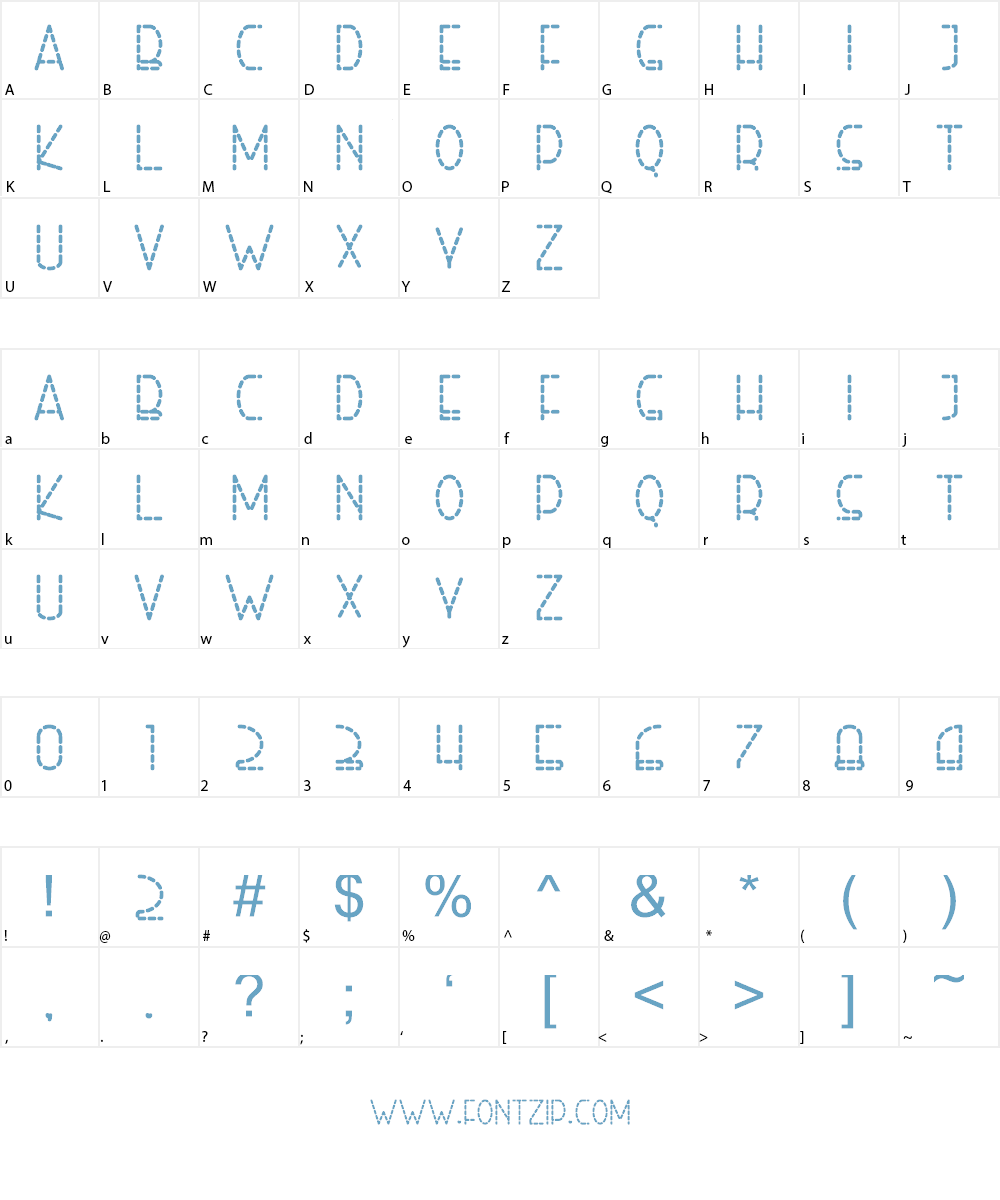 Right Hand Font Character
