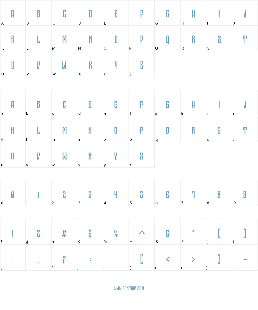 Garreng Personal Use Font Character