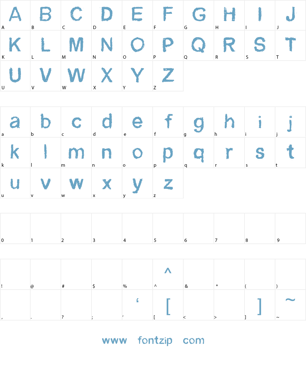 CF Blackboard Personal Font Character