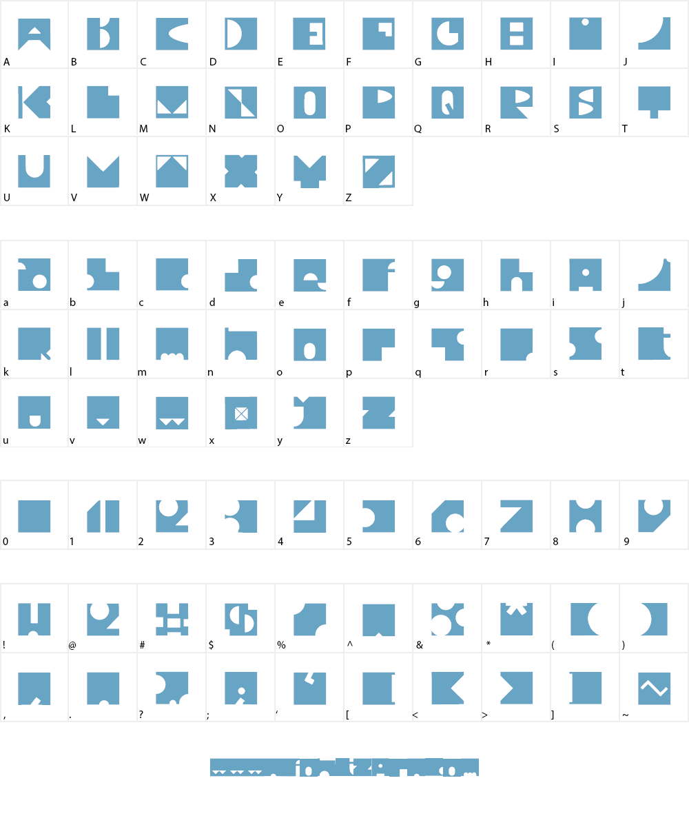 Redacted Font Character