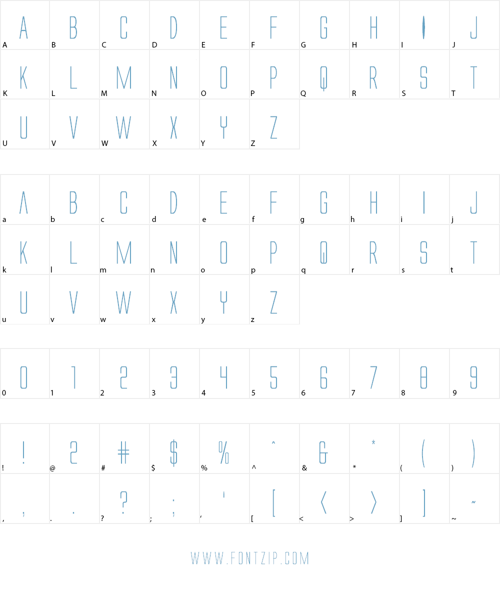 Alien League Font Character