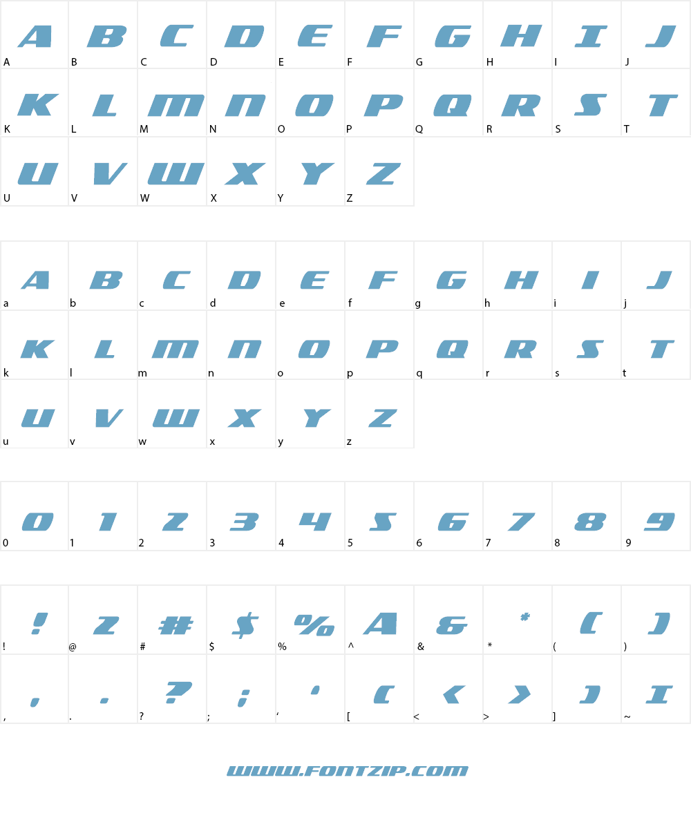 Americorps Font Character