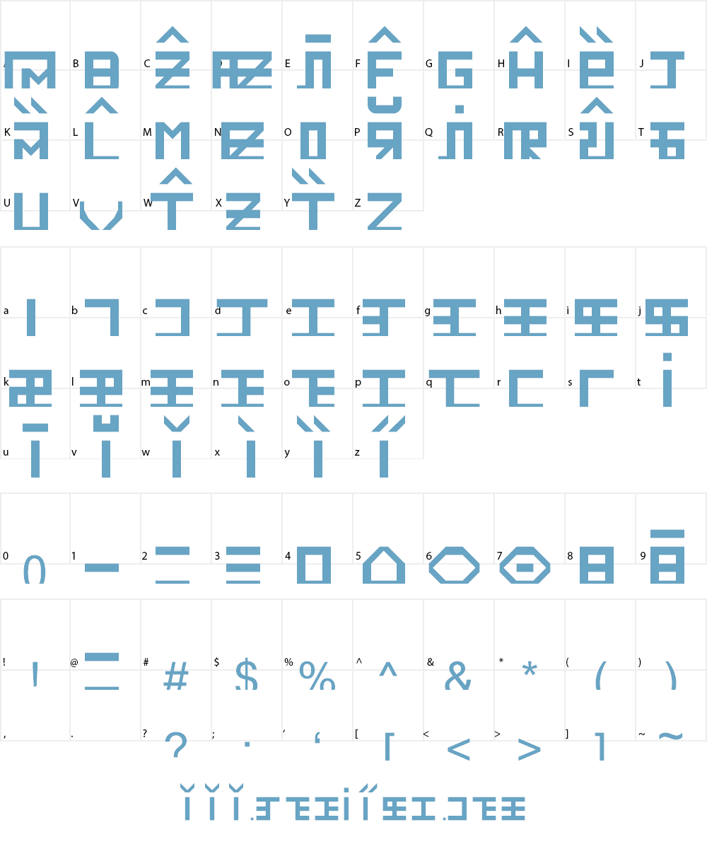 Amino Asid Font Character
