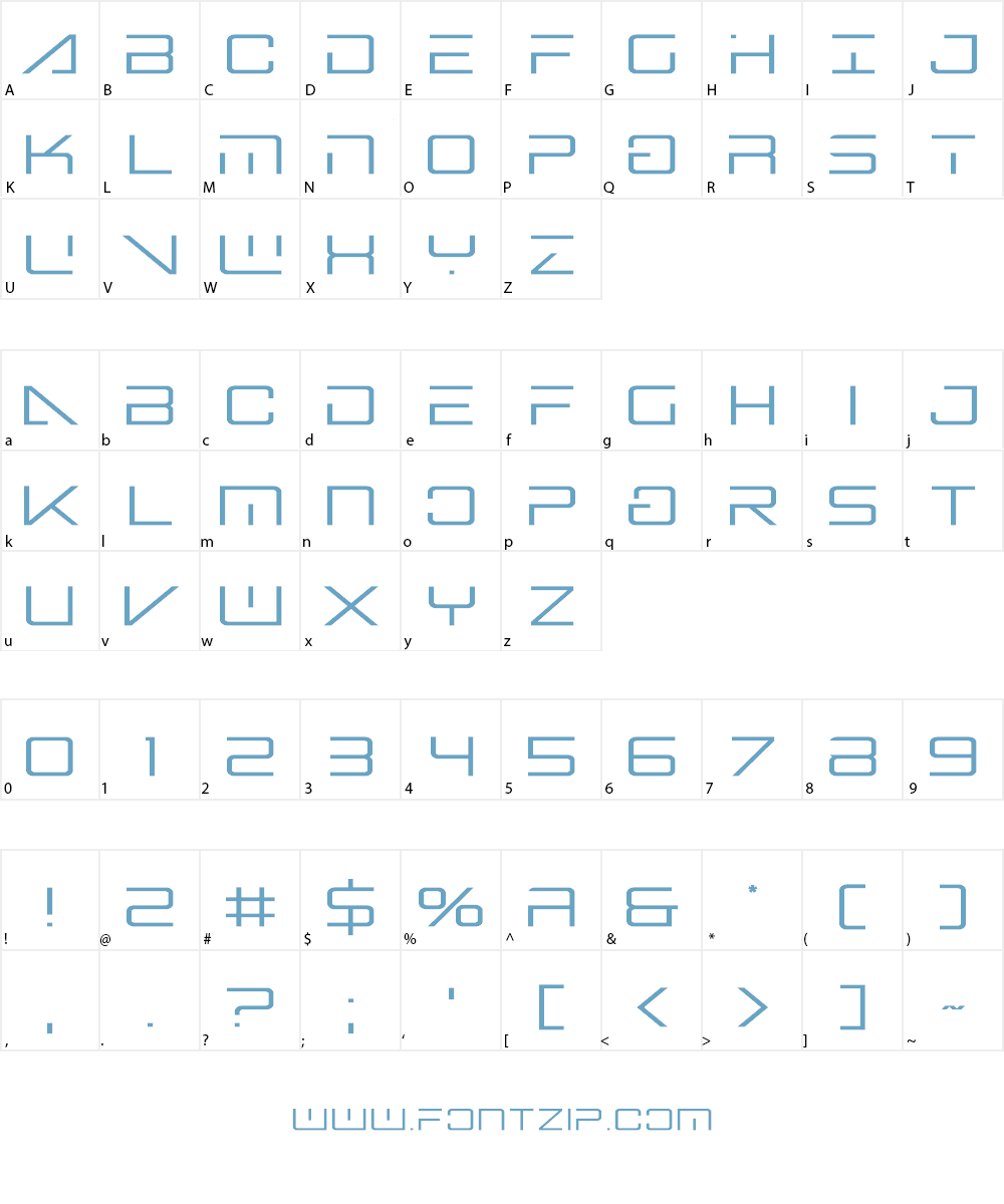 Banshee Pilot Font Character