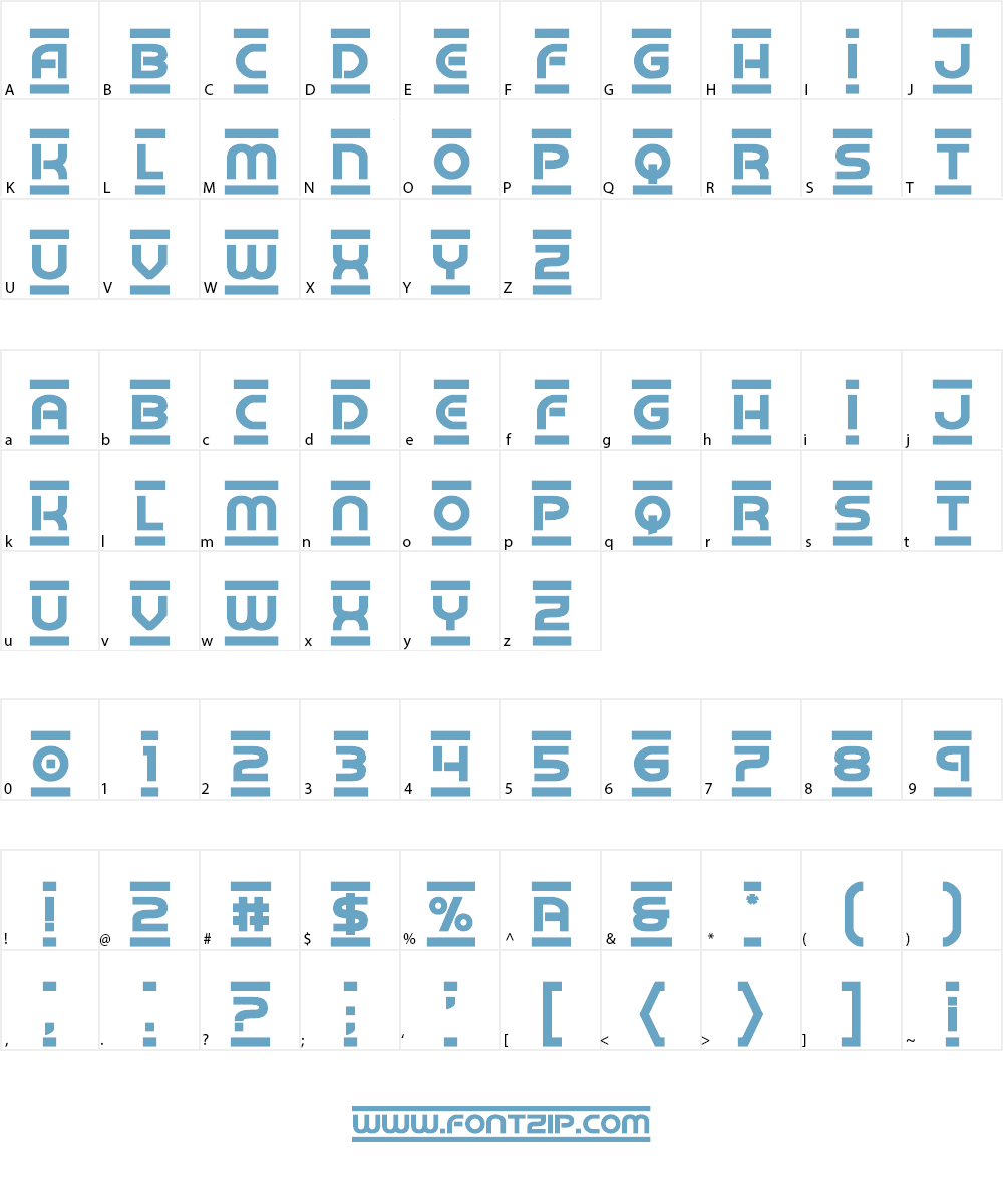 Barcade Font Character