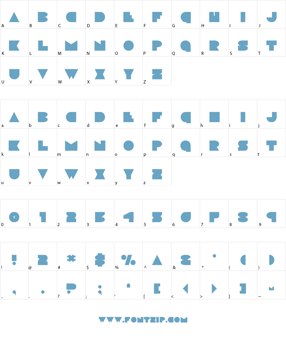 Disco Deck Font Character