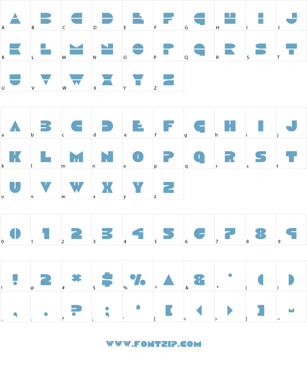 Disco Duck Font Character