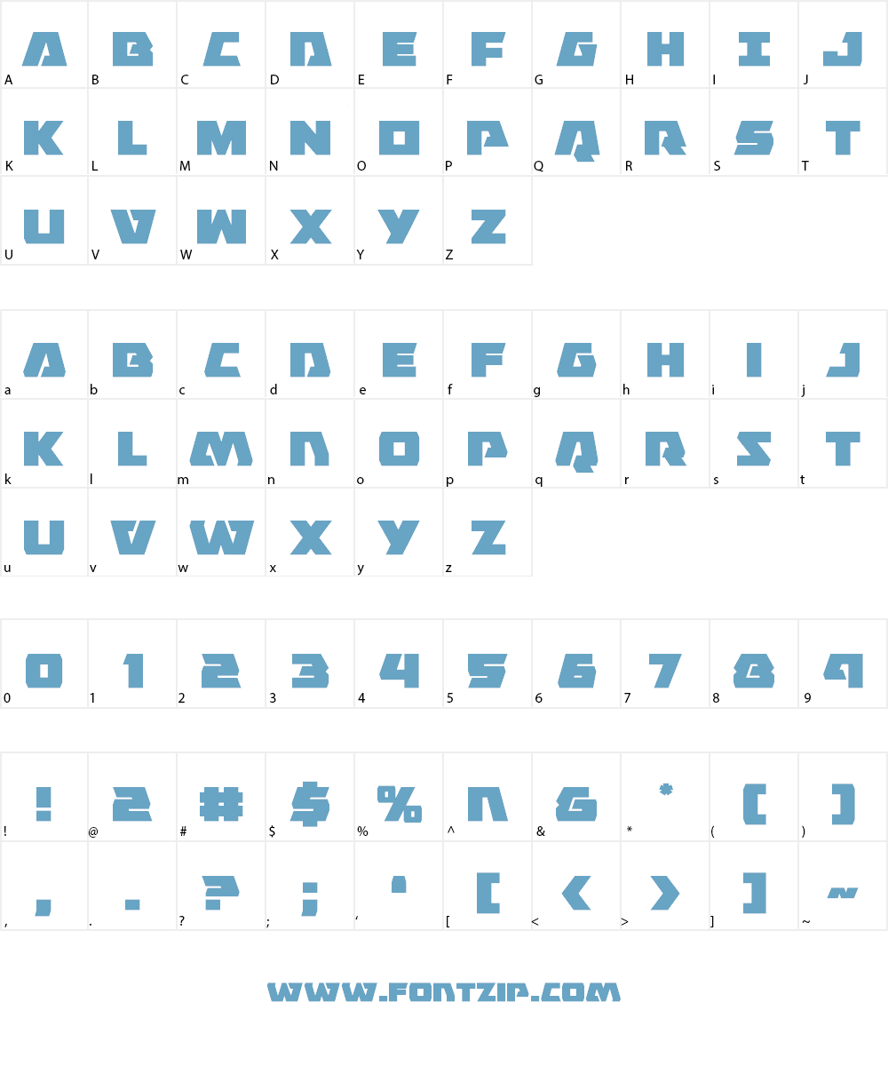 Eagle Strike Font Character