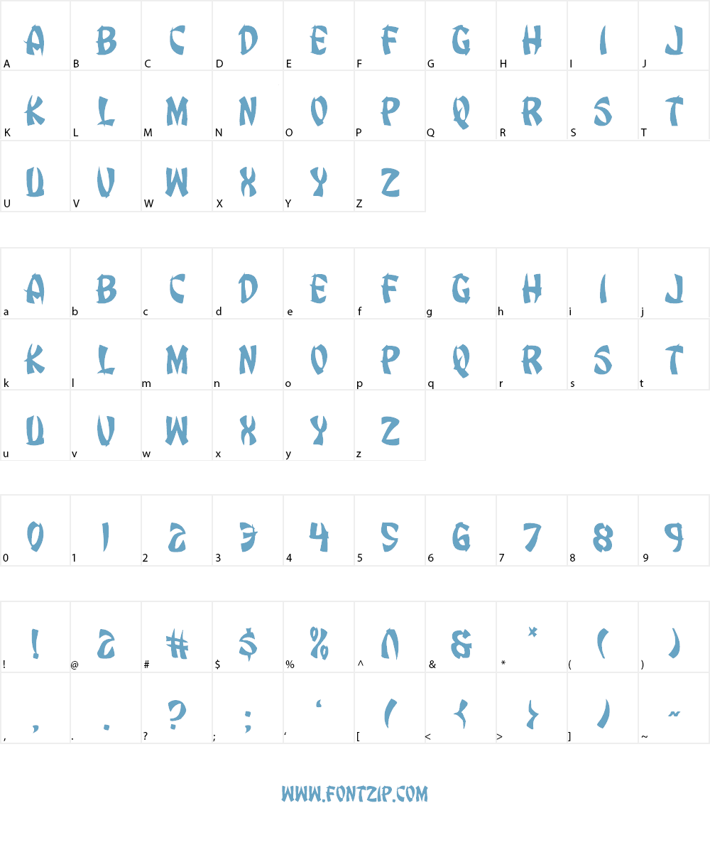 Egg Roll Font Character
