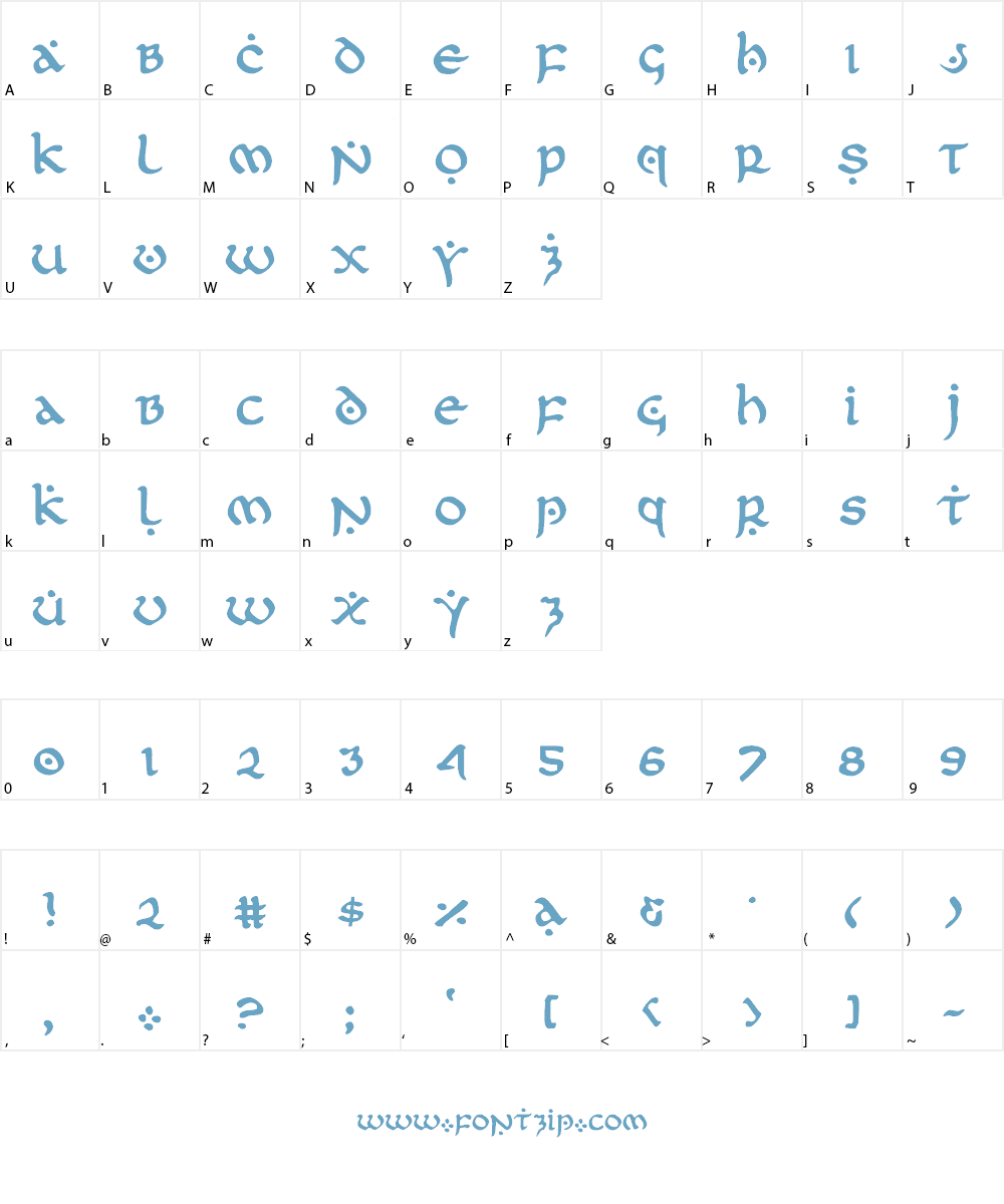 First Order Font Character