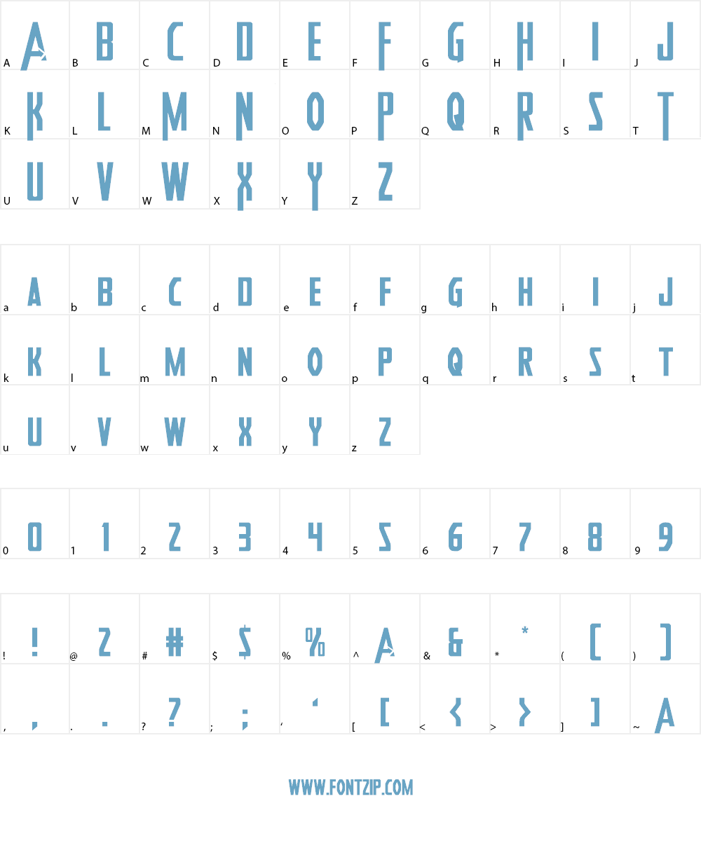 Heroes Assemble Font Character