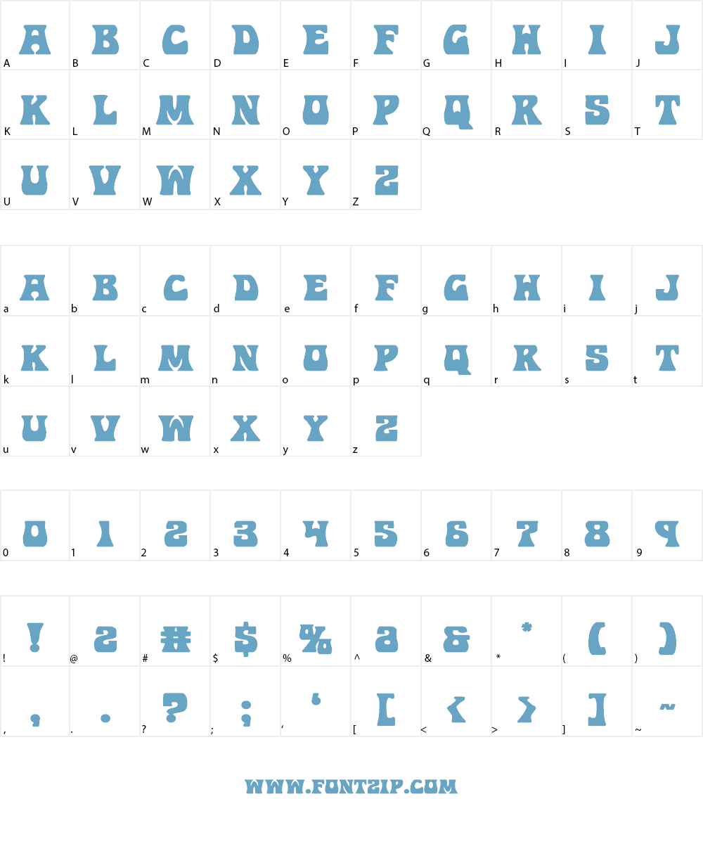 Hip Pocket Font Character
