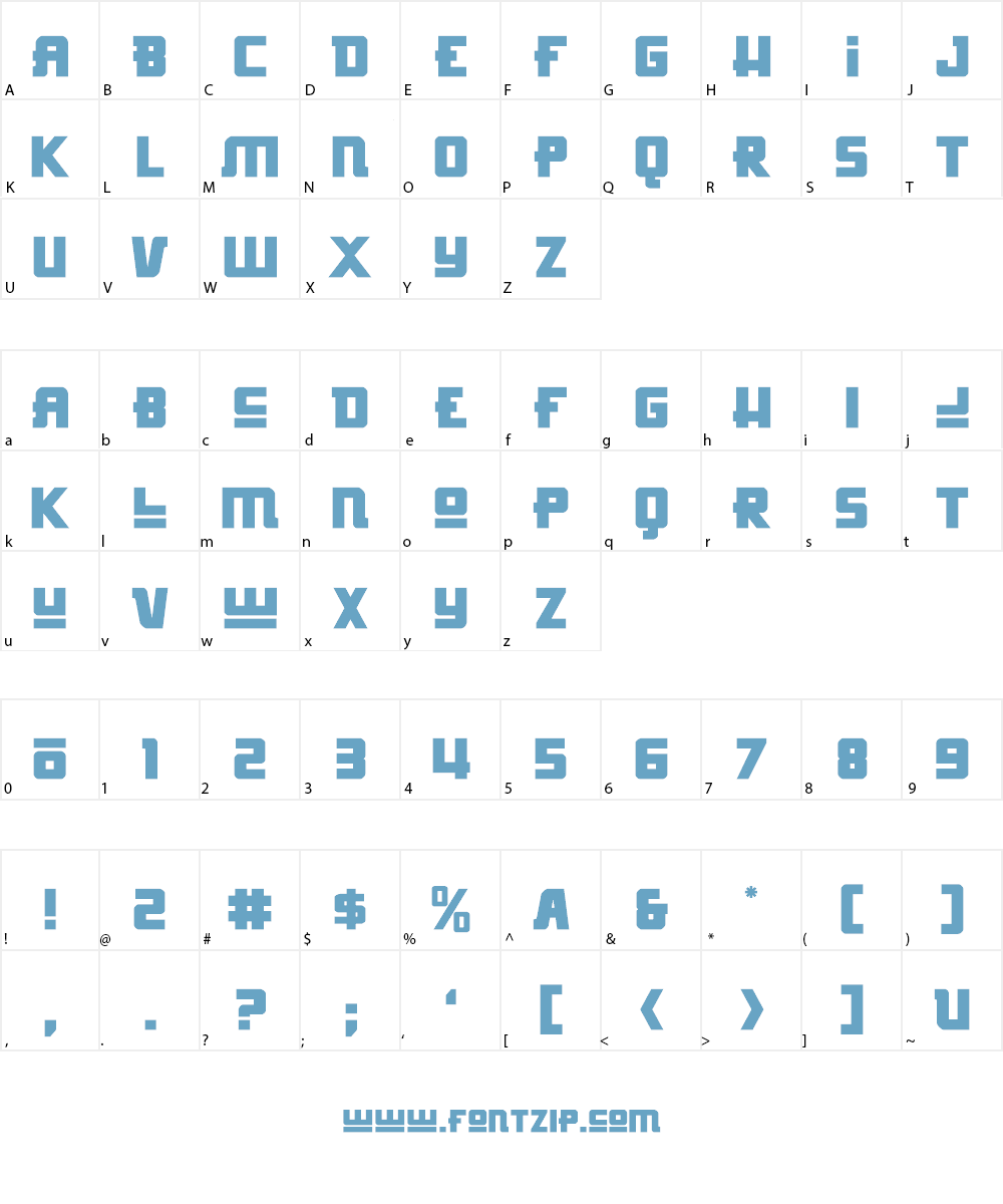 Hong Kong Hustle Font Character