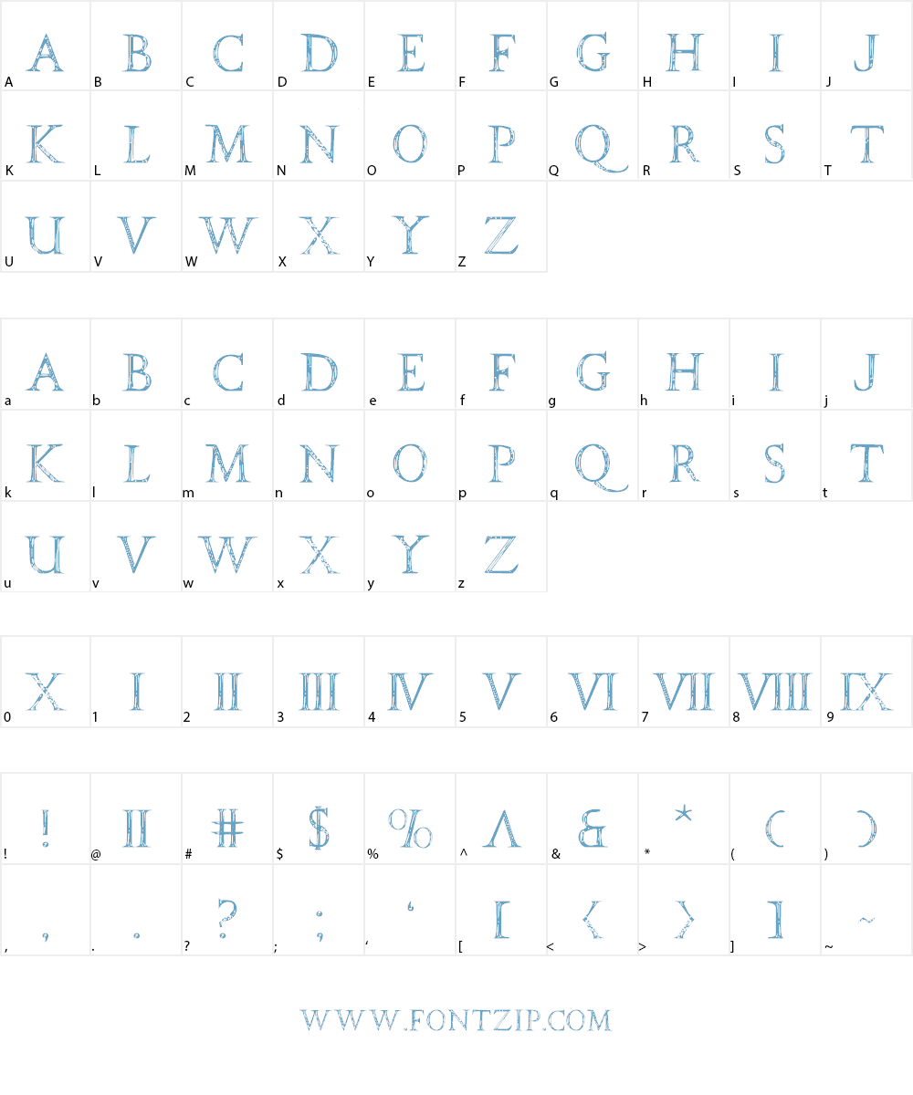 SPQR Font Character