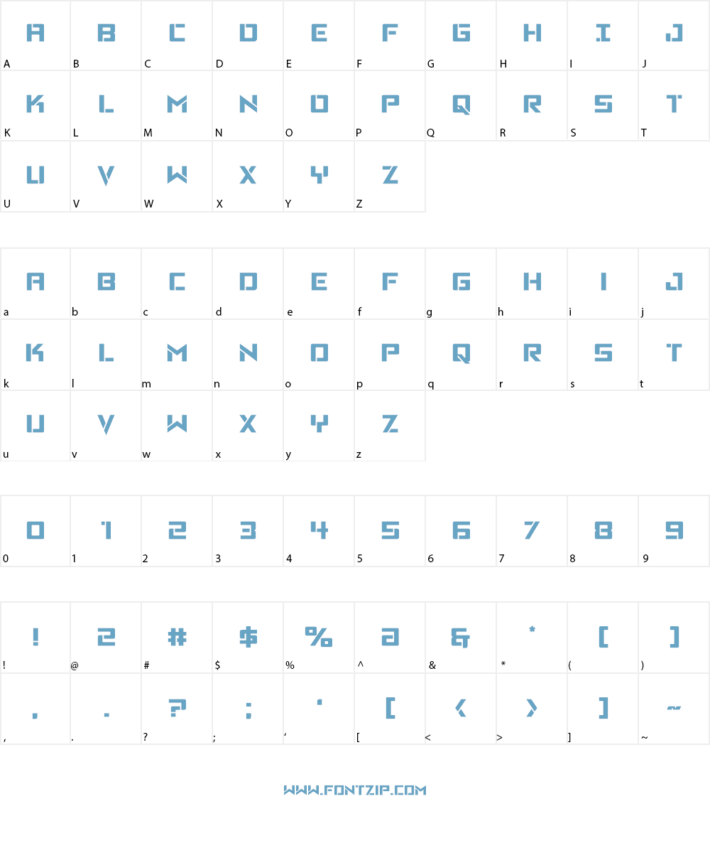 Viking Squad Font Character