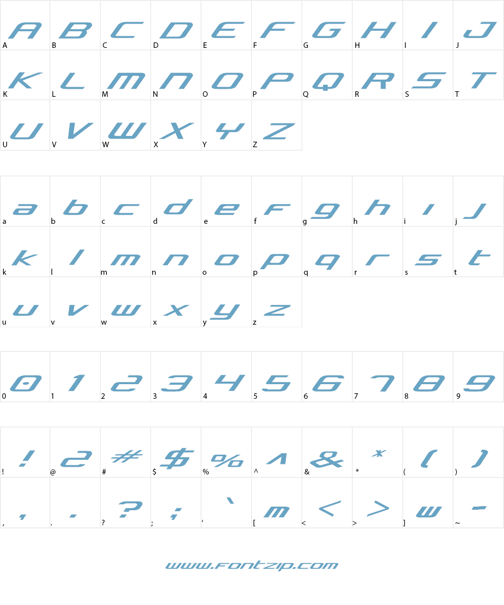 Concielian Classic Font Character