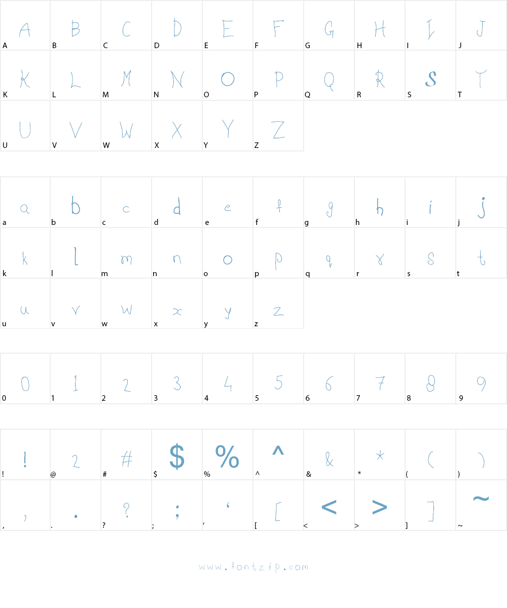 Joe Letter Font Character