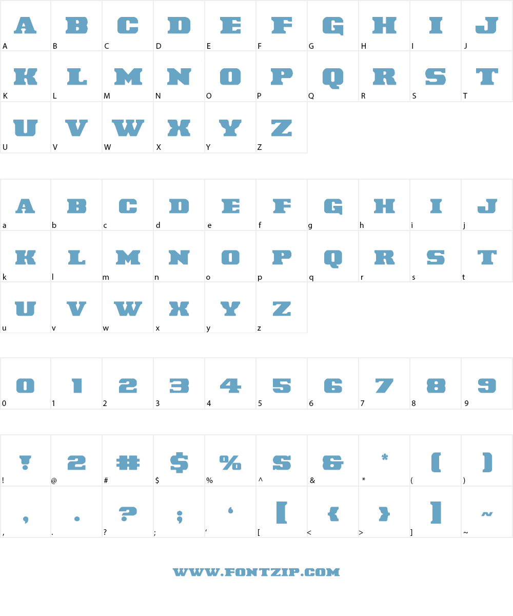 Laredo Trail Font Character