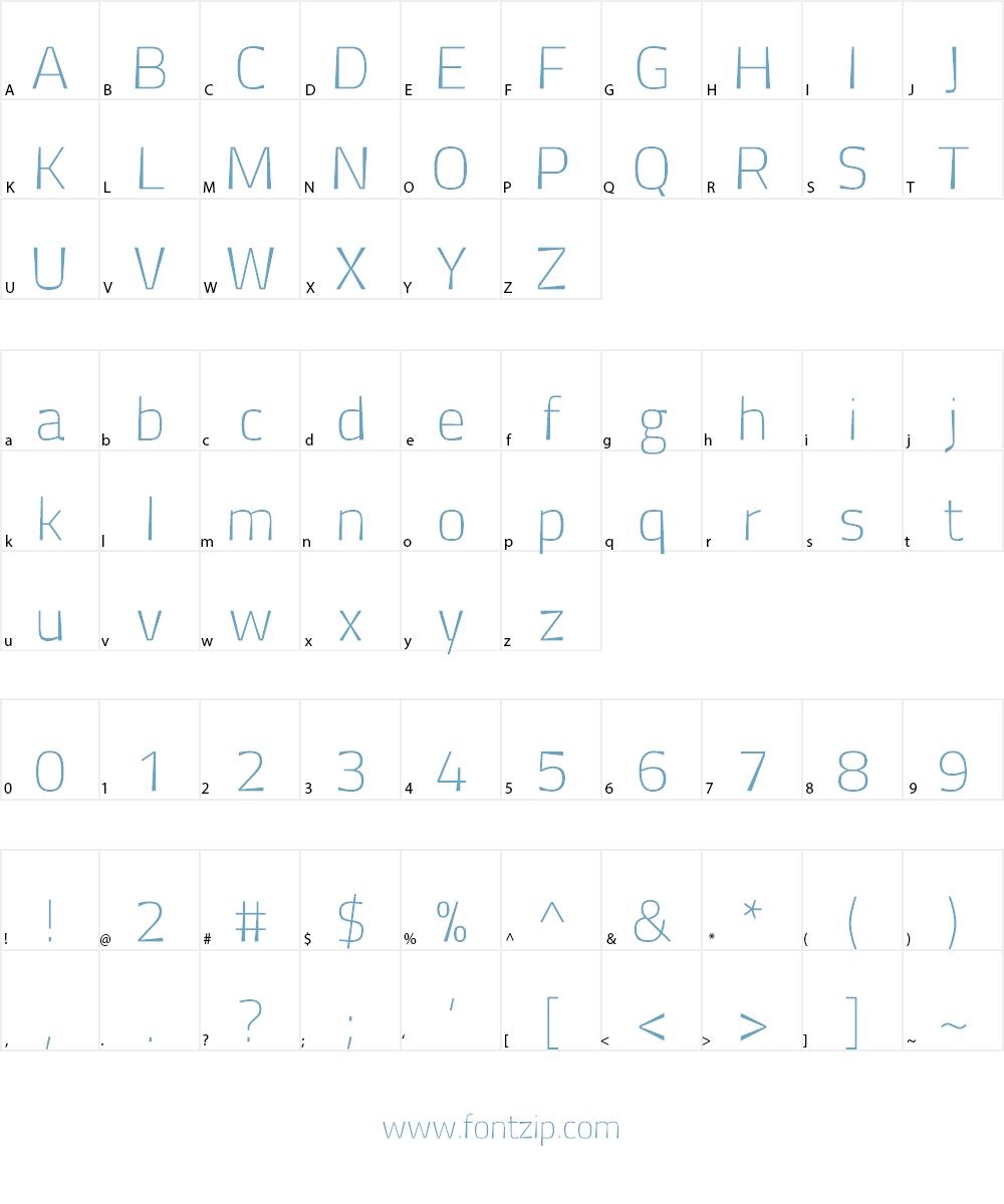 Antaro Font Character
