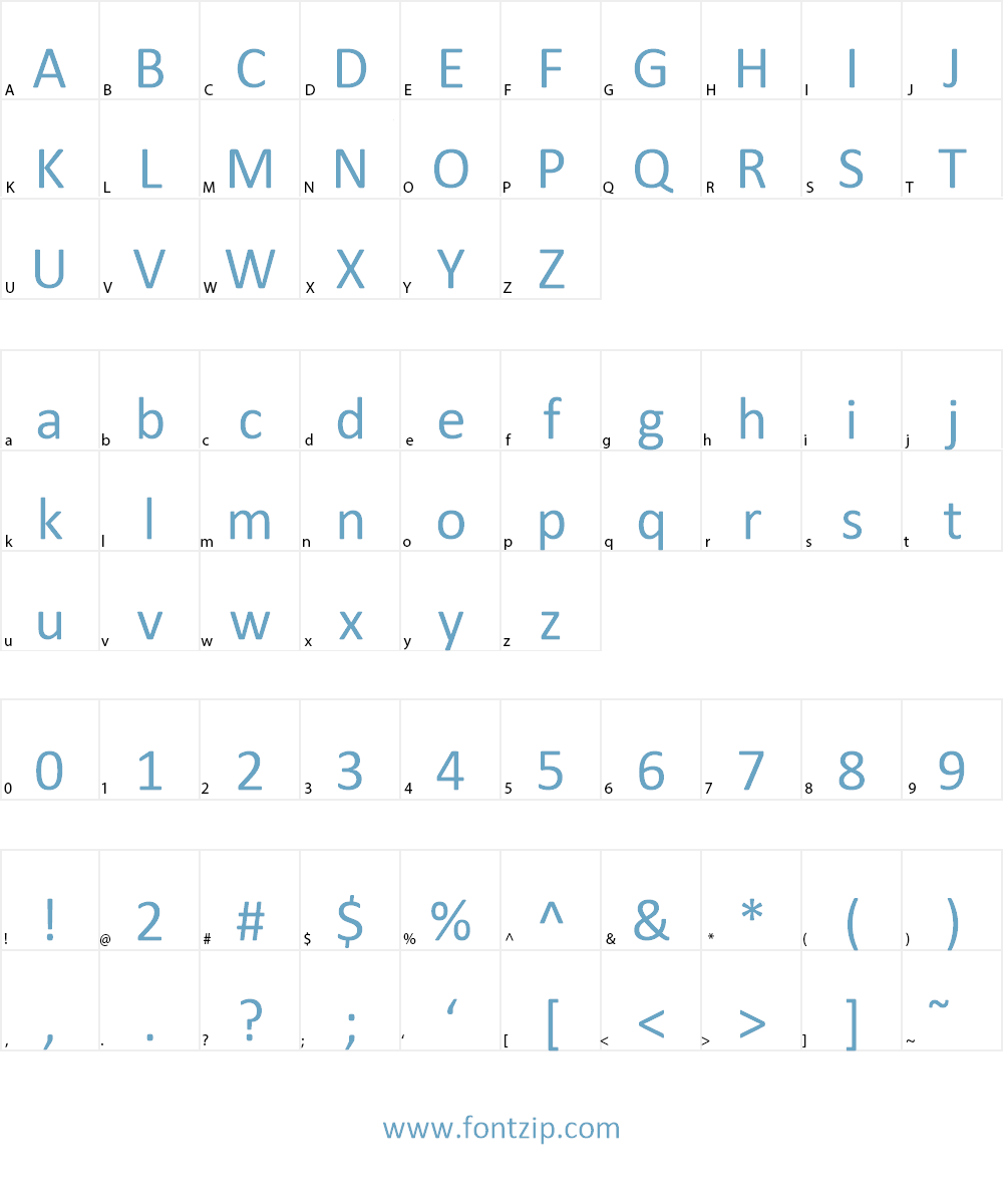 WAB Font Character