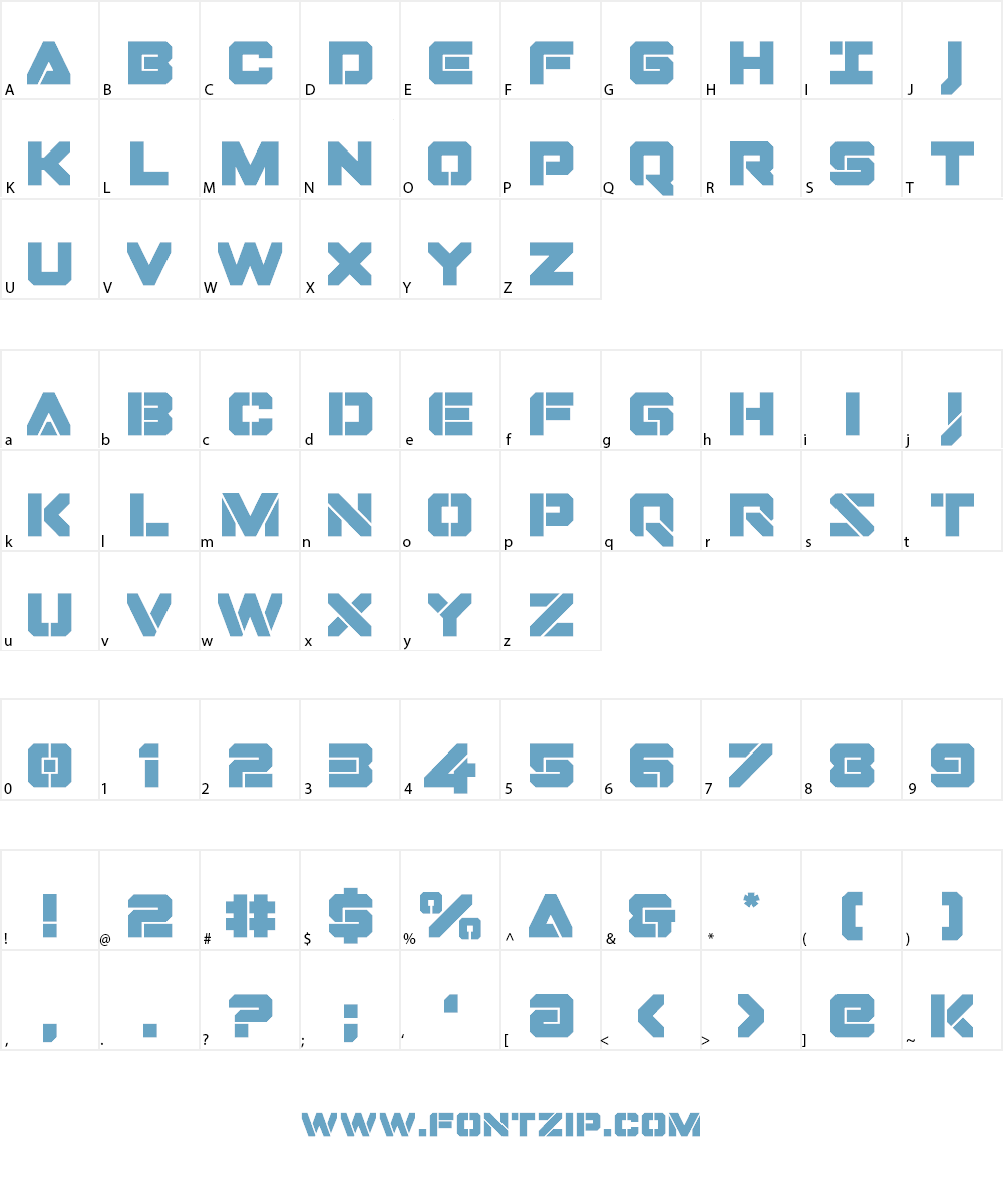 Domino Jack Font Character