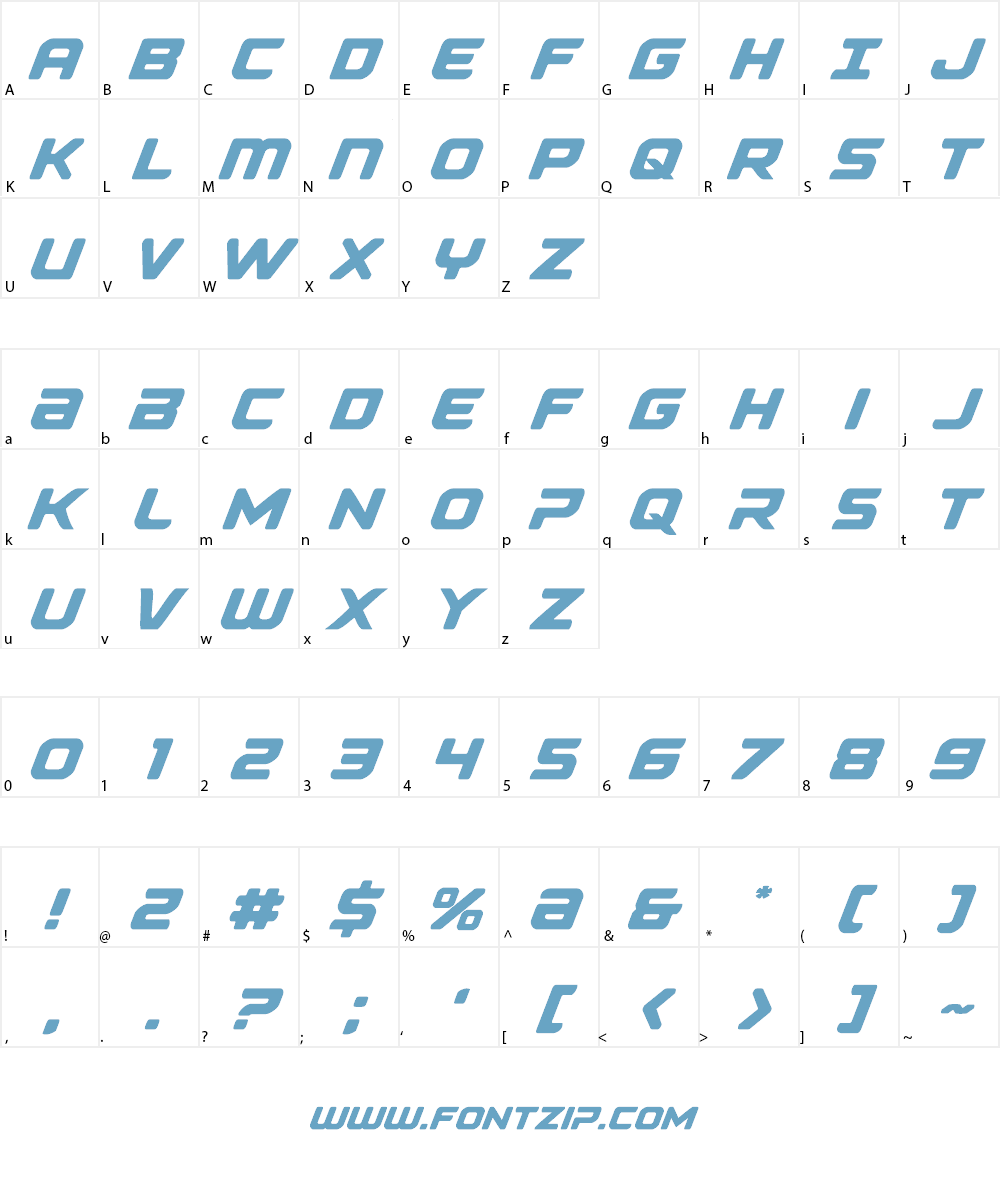 Falcon Punch Font Character