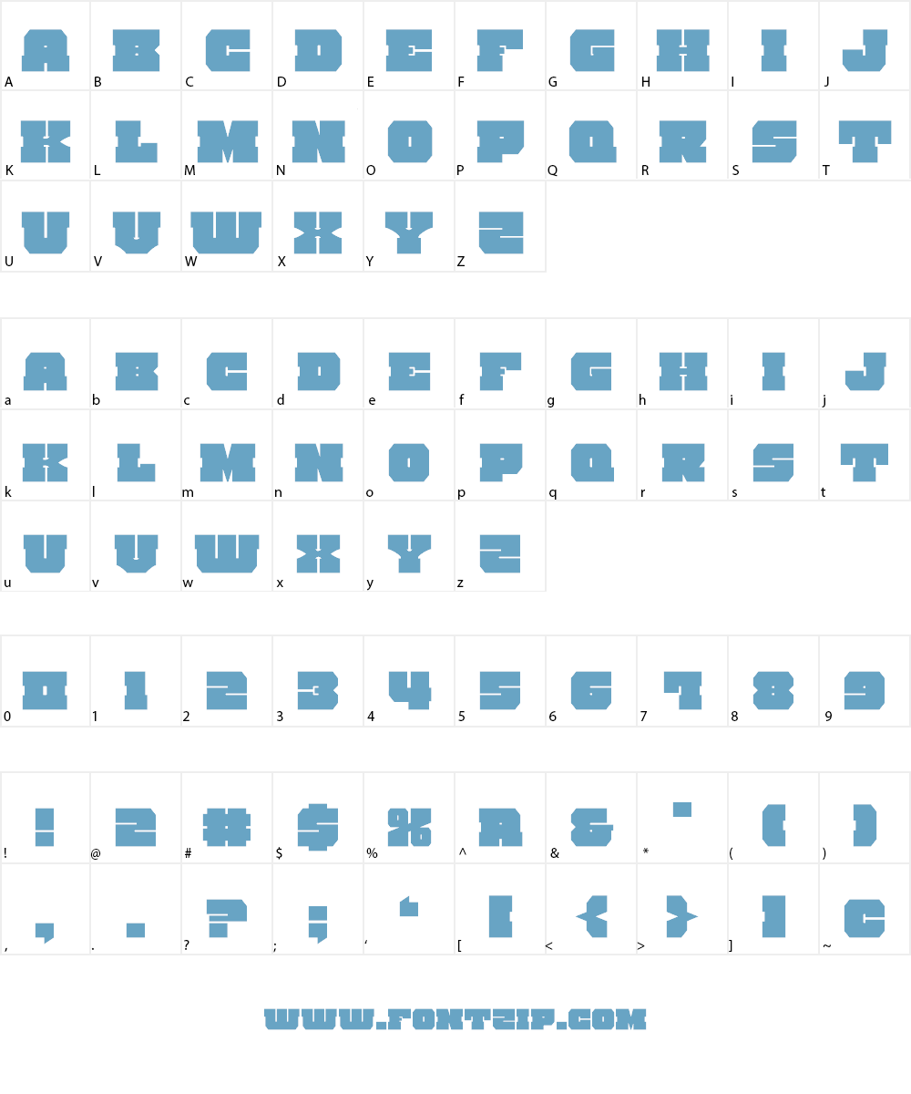 Kittrick Font Character