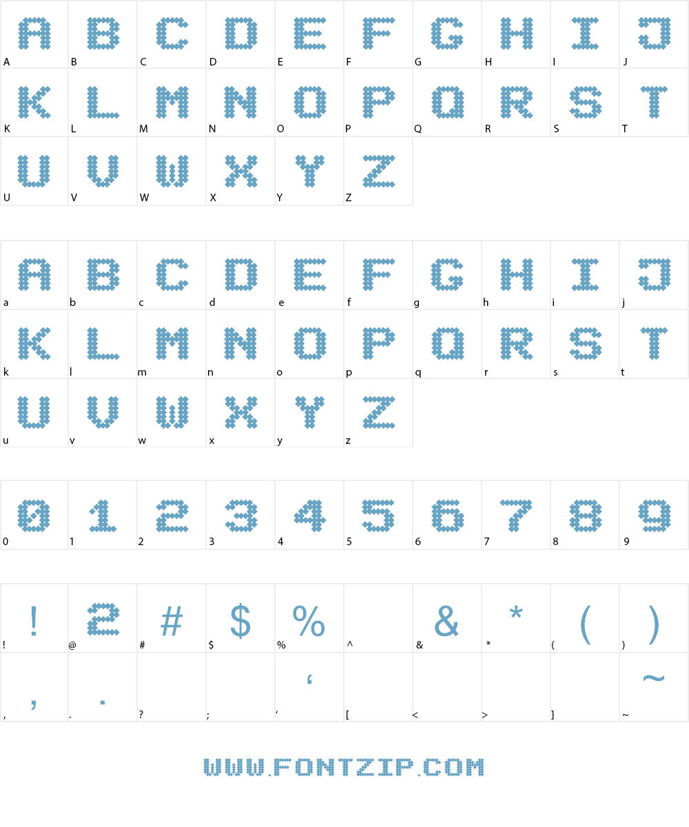 Mecanix Font Character