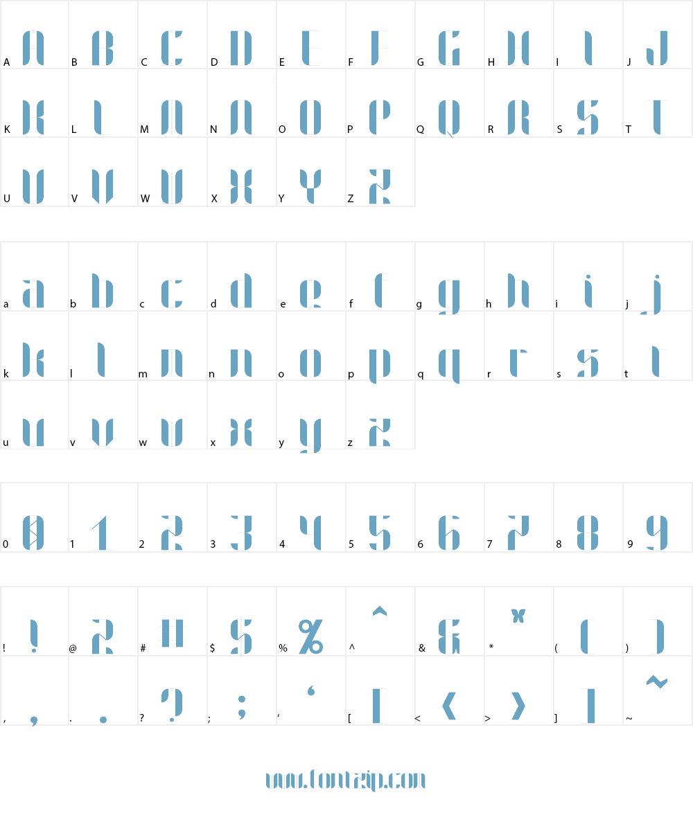 Black Butterfly Font Character